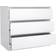 Freemans Naia 3 White Chest of Drawer 77x70.1cm