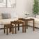 vidaXL 824976 Honey Brown Småbord 55x55cm 3st