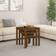 vidaXL 824976 Honey Brown Småbord 55x55cm 3st