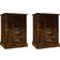 vidaXL Cabinets Smoked Oak Bedside Table 36x43cm 2pcs