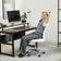 Homcom Armless Makeup Vanity 360° Swivel White Office Chair