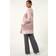 Roman Stripe Pocket Cardigan - Light Pink