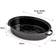 VonShef Enamel Self-Basting Tin With Lid 18 x 27 x 41 cm Roasting Pan