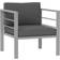OutSunny Aluminium Armchair with Cushions 64 x 66 x 68 cm