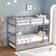 SlumberWorx Oliver Single White Bunk Bed 99x200cm