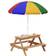 Aiyaplay Wooden Kids Picnic Table with Benches