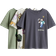H&M Printed T-shirts 3-pack - Dark Grey/Minecraft (1117463034)