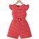 Shein Young Girl Casual Striped Print Jumpsuit - Summer