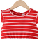 Shein Young Girl Casual Striped Print Jumpsuit - Summer