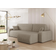 Mirjan24 Piano L Cord Beige Soffa 244cm 5-sits