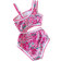 Shein Girls One-Piece Swimsuit With Tiny Ditsy Floral And Ruffle Trim