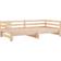 vidaXL Extendable without Mattress Natural Sofa 203.5cm 3 Seater