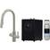 Liquida HT45BN 4 in 1 Brushed Nickel Pull Out Instant Boiling Water Kitchen Tap Nickel