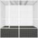 vidaXL Jaula Pájaros Acero Galvanizado Antracita 213.5x217.5x211.5 cm