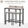 Homcom Industrial Design Natural Wood Finish Dining Set 45x89cm 3pcs