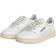 Autry Medalist Low W - White/Silver Leather