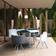Kosy Koala Leather White/Black Dining Set 90x90cm 5pcs