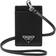 Prada Logo Saffiano Badge Holder Black