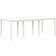 vidaXL Garden Table White 200x100x73 cm Poly Rattan