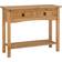 SECONIQUE Corona Distressed Waxed Pine Console Table 34.5x90cm