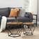 Vasagle Chipboard Rustic Brown Coffee Table 50cm 2pcs