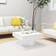 vidaXL Engineered Wood White Coffee Table 57x57cm