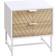 Homcom Modern White Bedside Table 39x45cm