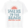 Shein 1pc Girls Printed Pullover White Short Sleeve T-Shirt, Student Young Casual Wear, Suitable For Beach Play
