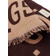 Gucci GG Jacquard Wool Silk Scarf - Brown/Beige