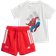 adidas Kid's Marvel Spider-Man T-shirt Set - White/Grey Two