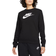 Nike Sportswear Club Fleece Women's Logo Crew Neck Sweatshirt - Black/White
