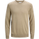 Jack & Jones Emil Plain Knitted Pullover - Beige/Coriander