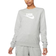 Nike Sportswear Club Fleece Women's Logo Crew Neck Sweatshirt - Dark Grey Heather/White