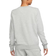 Nike Sportswear Club Fleece Women's Logo Crew Neck Sweatshirt - Dark Grey Heather/White