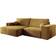 Fun furniture Corunia Xs Yellow Sofa 225cm 4 Seater