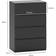 Homcom Modern 4 Black Chest of Drawer 55x80cm