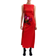 Desigual Asymmetrical Orchid Dress - Red