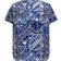Only Carmakoma Carvika Short Sleeve Top - Blue/Amparo Blue