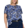 Only Carmakoma Carvika Short Sleeve Top - Blue/Amparo Blue
