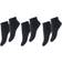 mp Denmark Plain Cotton Footie 3-pack - Black (99012)