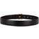 Saint Laurent Cassandre Belt With Square Buckle In Smooth Leather - Black/Bronze