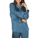 Lady Avenue Pure Silk Basic Pyjamas - Dark Petrol