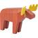 IKEA HÖSTAGILLE Orange/Beige/Yellow Figurine 13cm