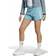 adidas Women's Essentials Linear French Terry Shorts - Preloved Blue/White