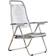 Fiam Chaise Longue Spaghetti Structure Aluminium Toile Gris