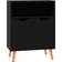 vidaXL Engineered Wood High Gloss Black Sideboard 60x72cm