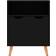 vidaXL Engineered Wood High Gloss Black Sideboard 60x72cm