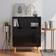 vidaXL Engineered Wood High Gloss Black Skænk 60x72cm