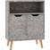 vidaXL Engineered Wood Concrete Grey Skænk 60x72cm