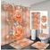Shein Mother's Day Spring Decoration Peach Blossom Shiny 1/4 Piece Home Decor Shower Curtain Set, Includes Shower Curtain With 12 Hooks, Anti-Slip Bath Mat, U-Shaped Toilet Lid Cover, Toilet Seat Cover, Bathroom Decor Summer Bathroom Accessories Back To School
